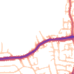 Daytime road noise heatmap for SE2 0DN