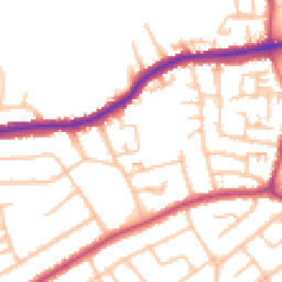 Daytime road noise heatmap for SE2 0DT