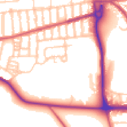 Daytime road noise heatmap for SE2 0LE