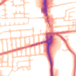 Daytime road noise heatmap for SE2 0LP