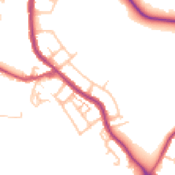Daytime road noise heatmap for SE2 0NU