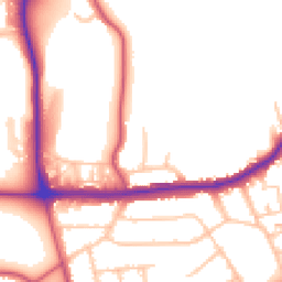Daytime road noise heatmap for SE2 0PP
