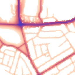 Daytime road noise heatmap for SE2 0RU
