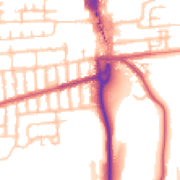Daytime road noise heatmap for SE2 0YL