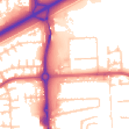 Daytime road noise heatmap for SE2 9AP