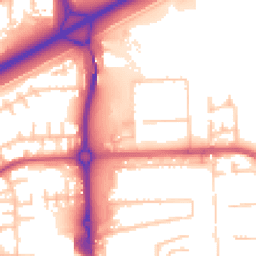 Daytime road noise heatmap for SE2 9AS