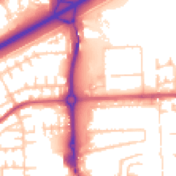 Daytime road noise heatmap for SE2 9DT