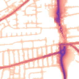 Daytime road noise heatmap for SE2 9EU