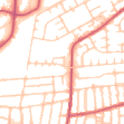 Daytime road noise heatmap for SE2 9NA