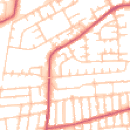 Daytime road noise heatmap for SE2 9NE