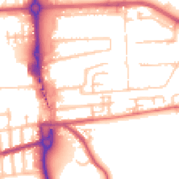 Daytime road noise heatmap for SE2 9SN