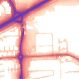 Daytime road noise heatmap for SE2 9UL