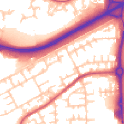 Daytime road noise heatmap for SE2 9XT