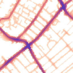 Daytime road noise heatmap for SE20 7AB