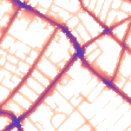 Daytime road noise heatmap for SE20 7AH