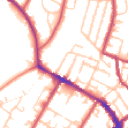 Daytime road noise heatmap for SE20 7AT