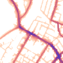 Daytime road noise heatmap for SE20 7AU
