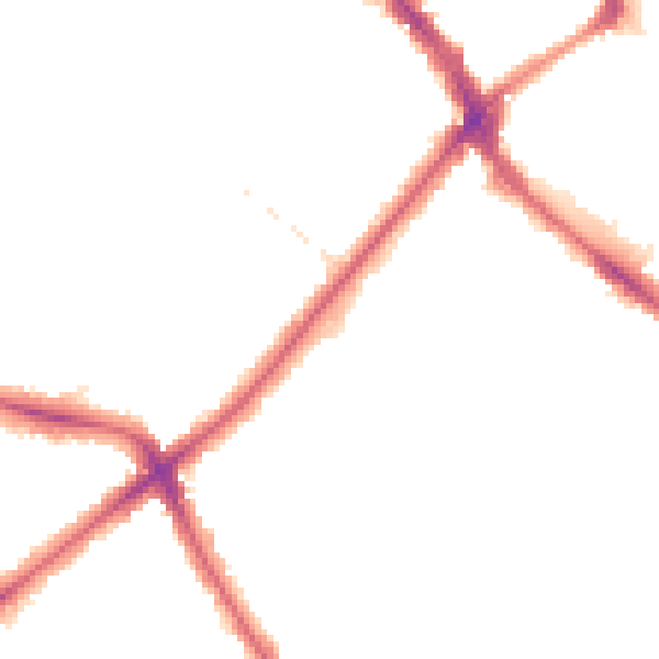 Night-time road noise heatmap for SE20 7AY