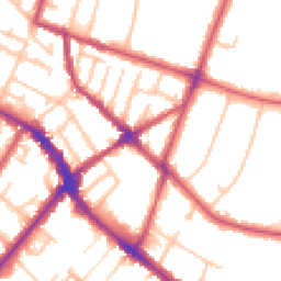 Daytime road noise heatmap for SE20 7BD