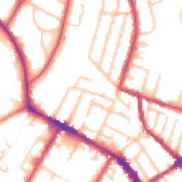 Daytime road noise heatmap for SE20 7BE