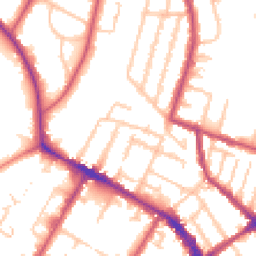 Daytime road noise heatmap for SE20 7BJ
