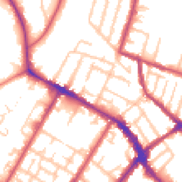 Daytime road noise heatmap for SE20 7BS