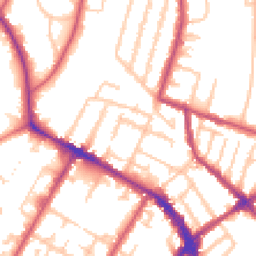 Daytime road noise heatmap for SE20 7BT