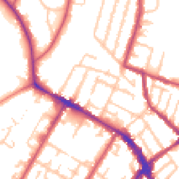 Daytime road noise heatmap for SE20 7BW