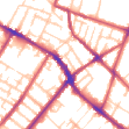 Daytime road noise heatmap for SE20 7DS