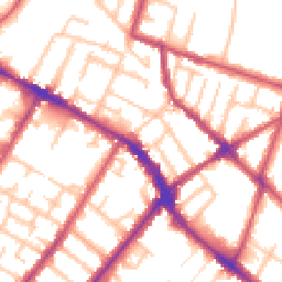 Daytime road noise heatmap for SE20 7DT