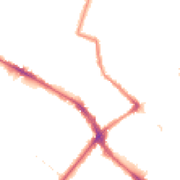 Night-time road noise heatmap for SE20 7DU