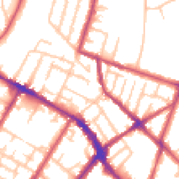 Daytime road noise heatmap for SE20 7DZ