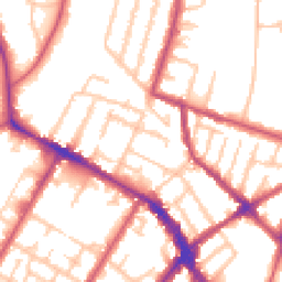 Daytime road noise heatmap for SE20 7EB