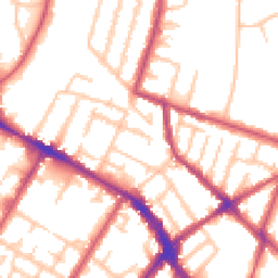 Daytime road noise heatmap for SE20 7EE