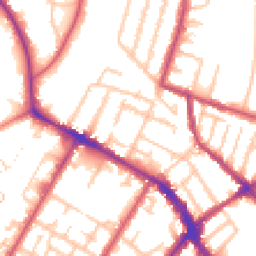 Daytime road noise heatmap for SE20 7EG