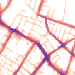 Daytime road noise heatmap for SE20 7EL