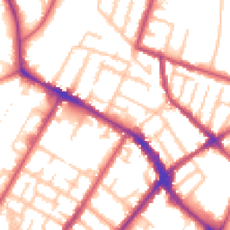 Daytime road noise heatmap for SE20 7EQ