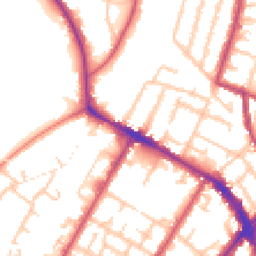 Daytime road noise heatmap for SE20 7HJ