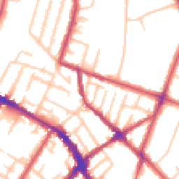 Daytime road noise heatmap for SE20 7JJ