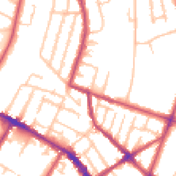 Daytime road noise heatmap for SE20 7LL