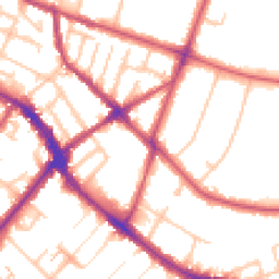 Daytime road noise heatmap for SE20 7NR