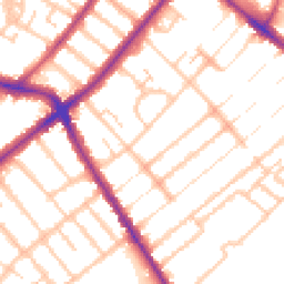 Daytime road noise heatmap for SE20 7RH