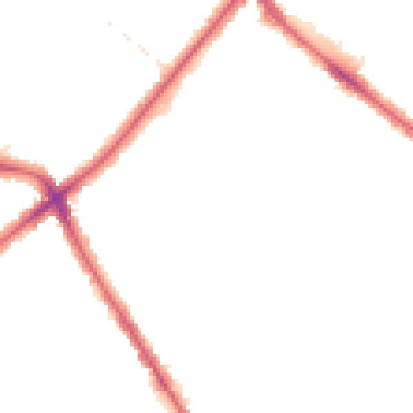 Night-time road noise heatmap for SE20 7RJ