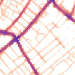 Daytime road noise heatmap for SE20 7RL