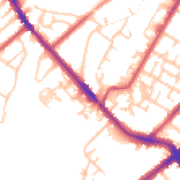 Daytime road noise heatmap for SE20 8AJ