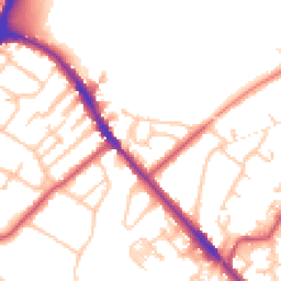 Daytime road noise heatmap for SE20 8DU
