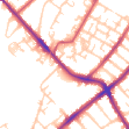 Daytime road noise heatmap for SE20 8EF