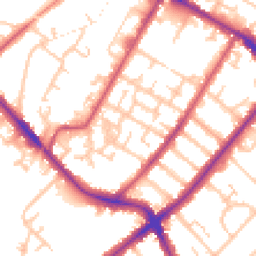 Daytime road noise heatmap for SE20 8GB