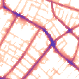 Daytime road noise heatmap for SE20 8JF