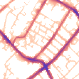 Daytime road noise heatmap for SE20 8LE